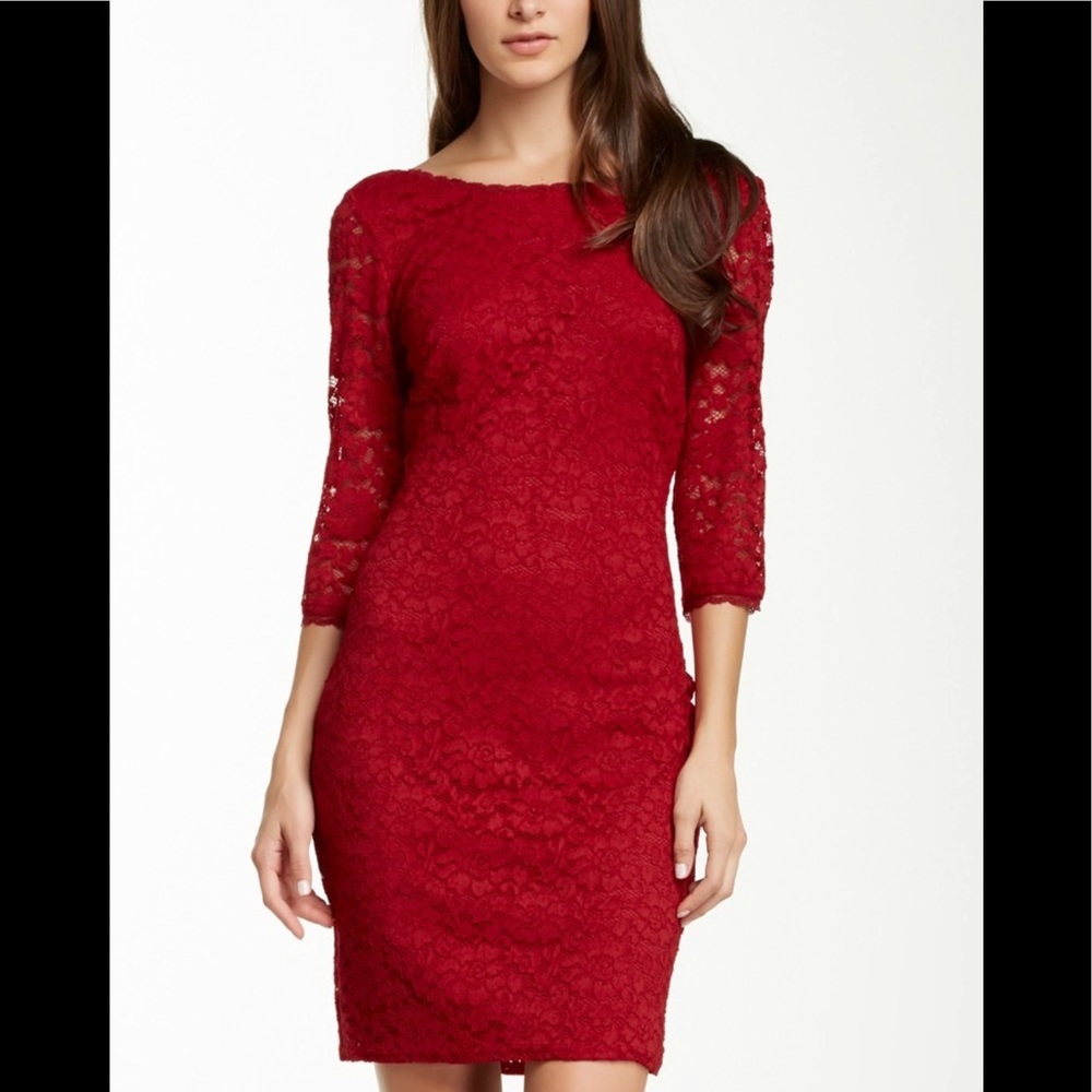 Laundry By Shelli Segal Lace Bodycon Dress